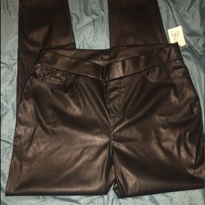 Black “pleather” Pants